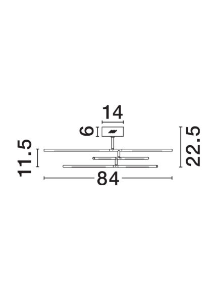 Nova Luce plafonjera RACCIO 9180761 - Slika 6