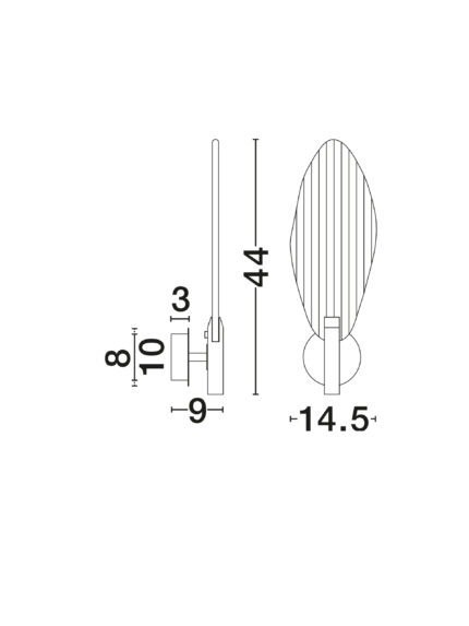 Nova Luce zidna lampa SERIQ 9187009 - Слика 4