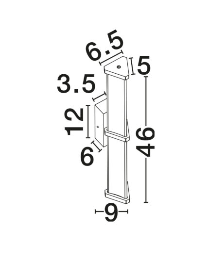 Nova Luce zidna lampa PHEME 9214152 - Слика 4