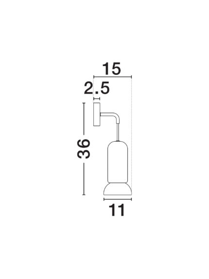 Nova Luce zidna lampa PARLO 9236219 - Слика 4
