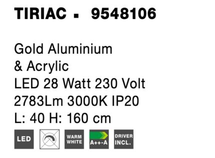 Nova Luce podna lampa TIRIAC 9548106 - Slika 5