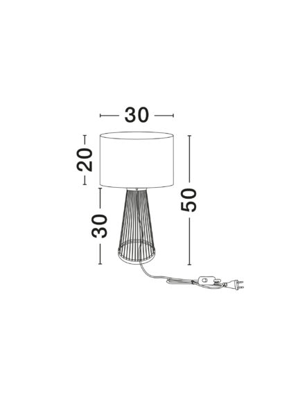 Nova Luce stona lampa LOIS 9586533 - Slika 6