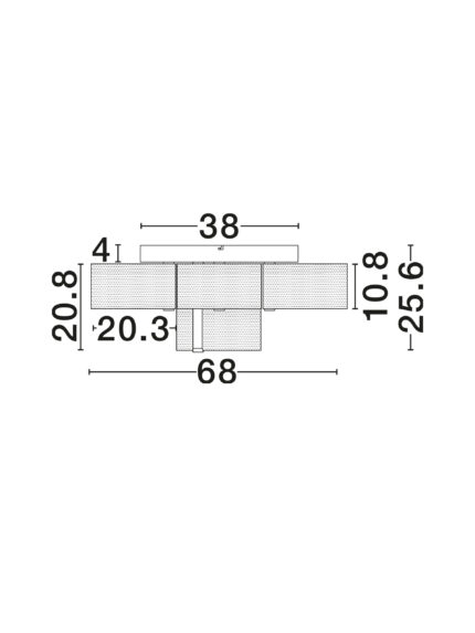 Nova Luce plafonjera GATLIN 9756713 - Слика 6
