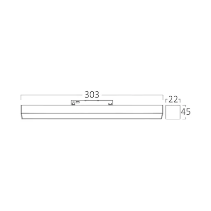 Bela magnetna linearna svetiljka 10W 3IN1 – Braytron - Слика 4