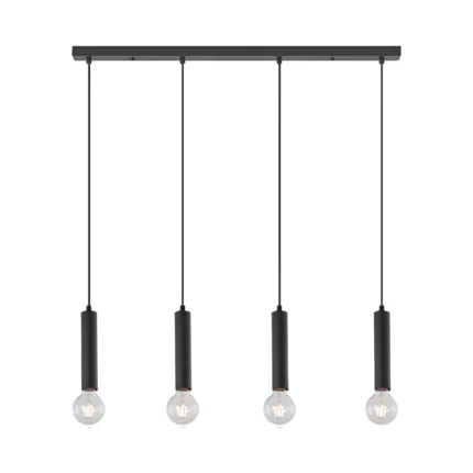 Visilica LONG 3 – 4×E27 crni - Slika 1