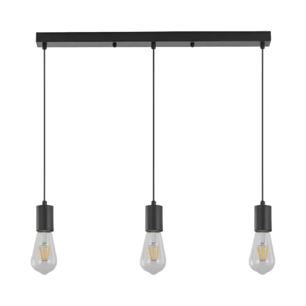 Visilica LONG 9 – 3×E27 crni - Slika 3